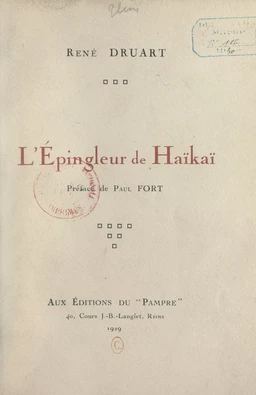 L'épingleur de haïkaï