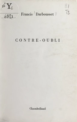 Contre-oubli