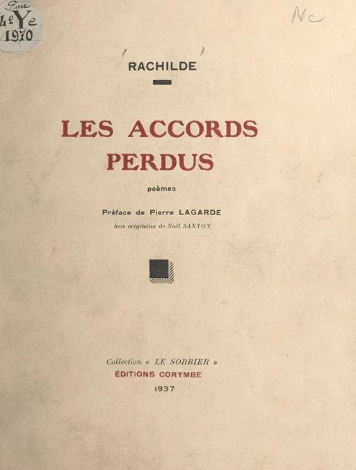 Les accords perdus -  Rachilde - FeniXX réédition numérique