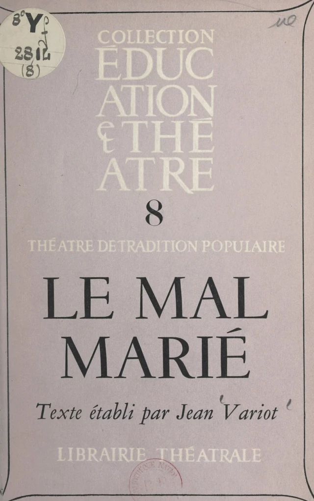 Le mal marié - Jean Variot - FeniXX réédition numérique