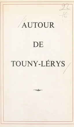 Autour de Touny-Lérys