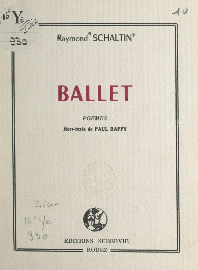 Ballet - Raymond Schaltin - FeniXX réédition numérique