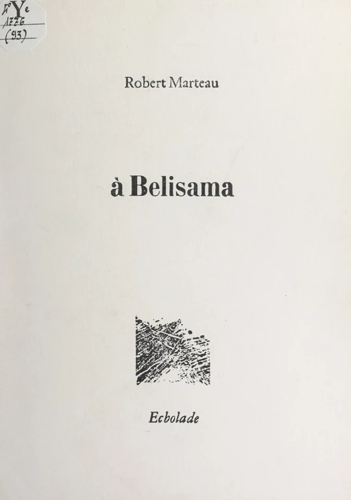 À Belisama - Robert Marteau - FeniXX réédition numérique