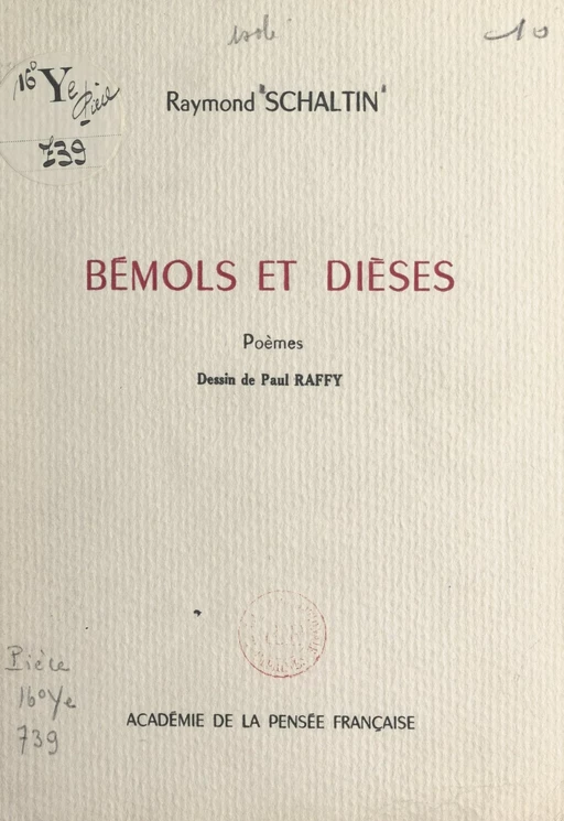 Bémols et dièses - Raymond Schaltin - FeniXX réédition numérique