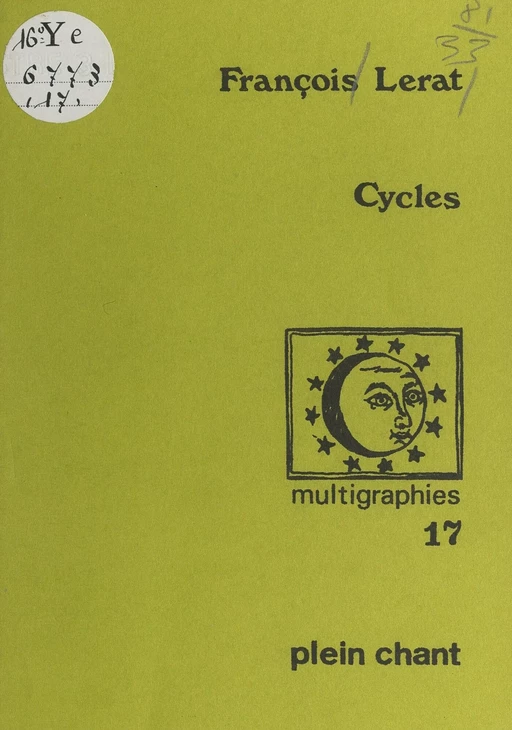 Cycles - François Lerat - FeniXX réédition numérique