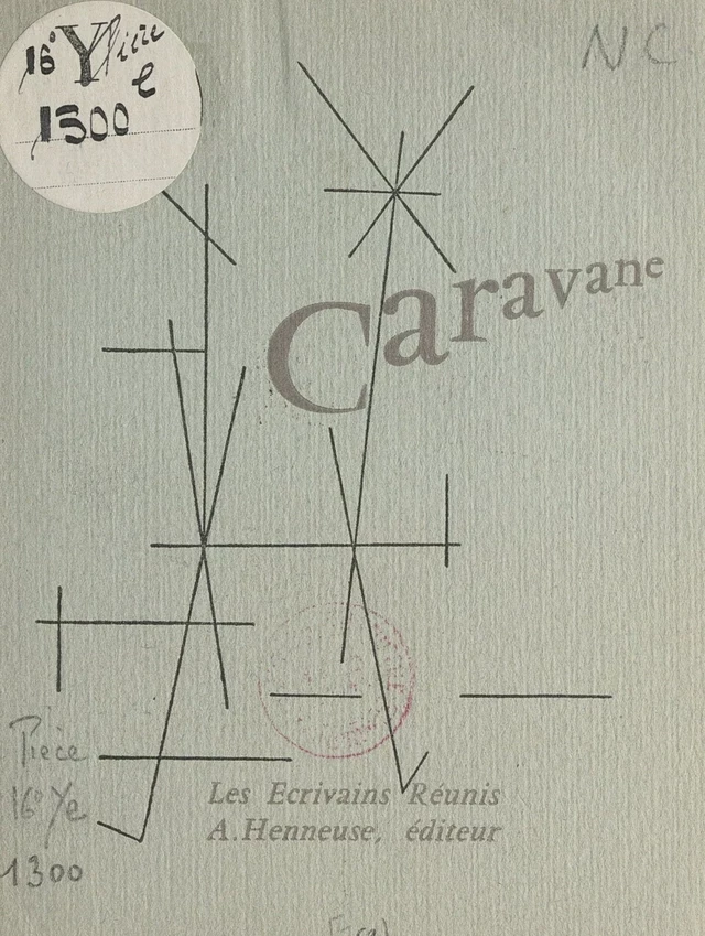 Caravane - René Van der Elst - FeniXX réédition numérique