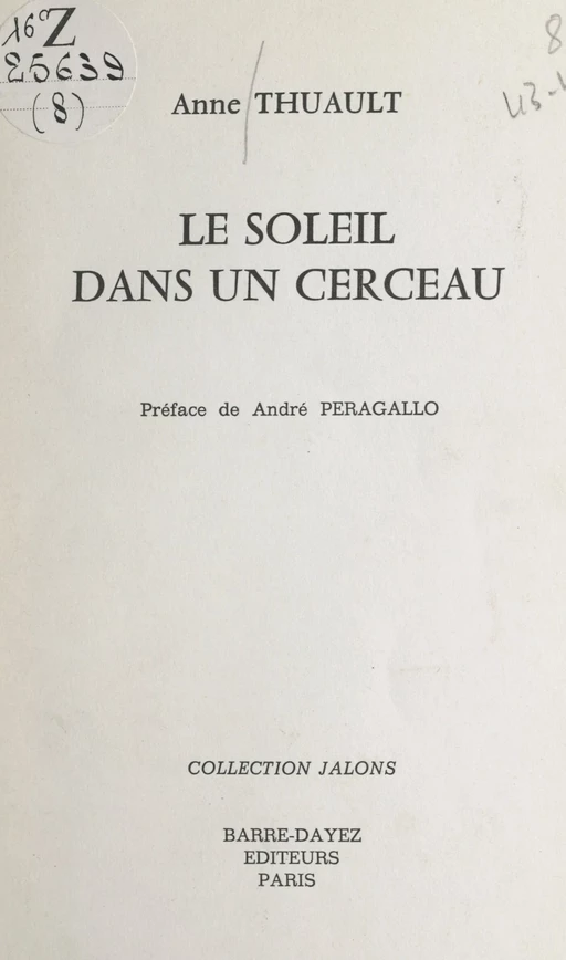 Le soleil dans un cerceau - Anne Thuault - FeniXX réédition numérique