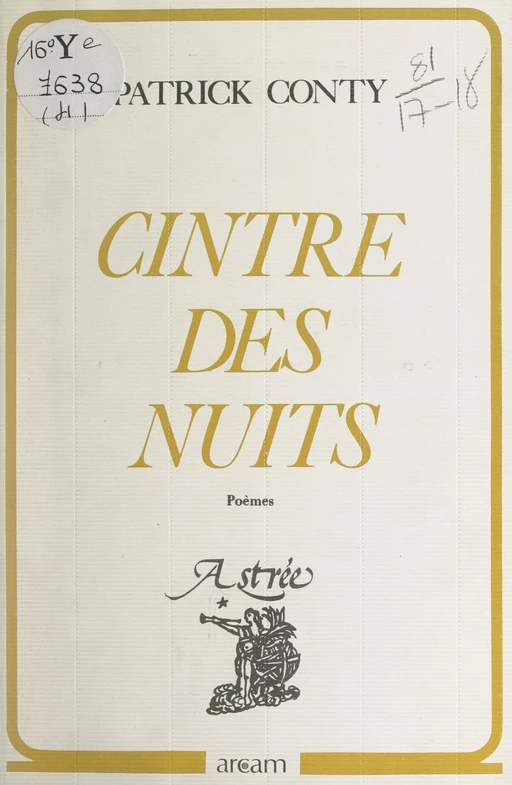 Cintre des nuits - Patrick Conty - FeniXX réédition numérique