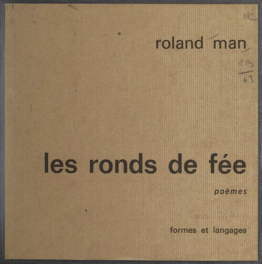 Les ronds de fée - Roland Man - FeniXX réédition numérique