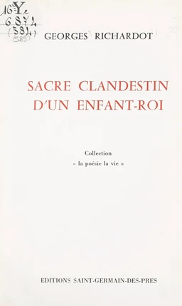 Sacre clandestin d'un enfant-roi