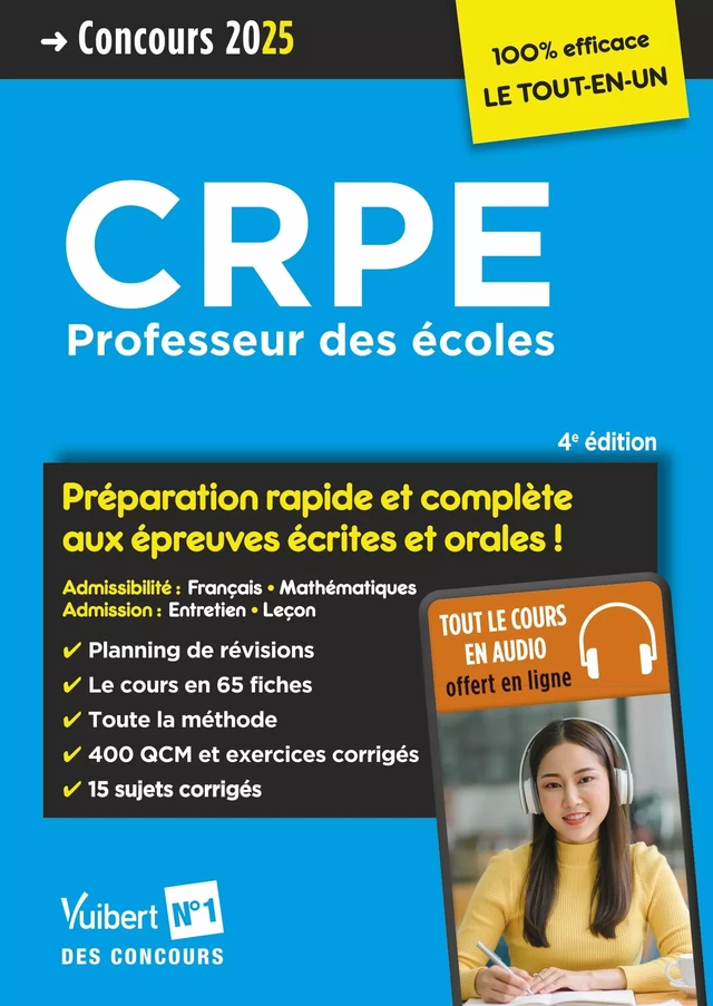 CRPE 2025 - Préparation rapide et complète aux épreuves écrites et orales (M2) - Jean-Robert Delplace, Danièle Dubois, Haimo Groenen, Marc Loison, Isabelle Pasquier - Vuibert