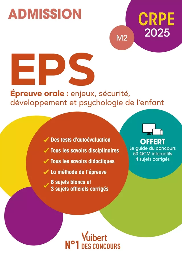 CRPE 2025 - EPS - Epreuve orale d'entretien (M2) - Marc Loison, Haimo Groenen, Aurore Huchez, Philippe Kapusta, Thibaut Kuehn, Sophie Necker, Sylvain Pasqualini - Vuibert