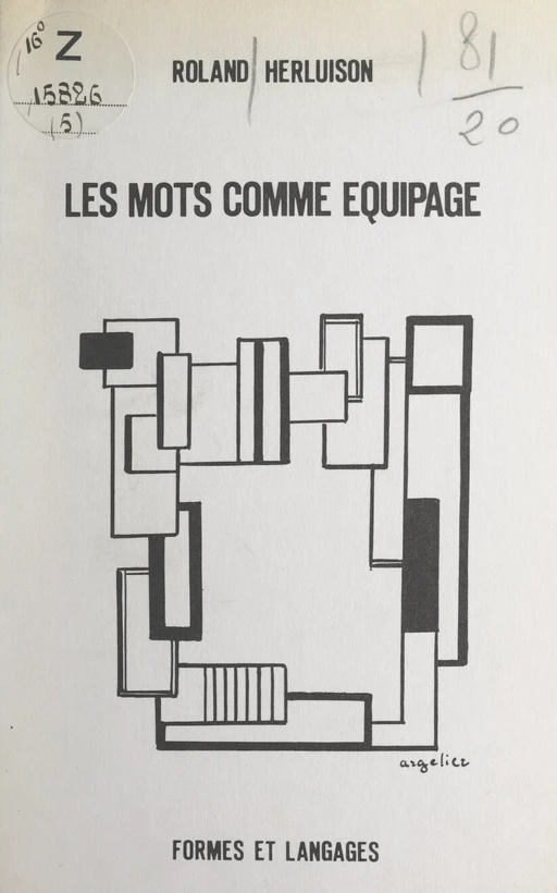 Les mots comme équipage - Roland Herluison - FeniXX réédition numérique