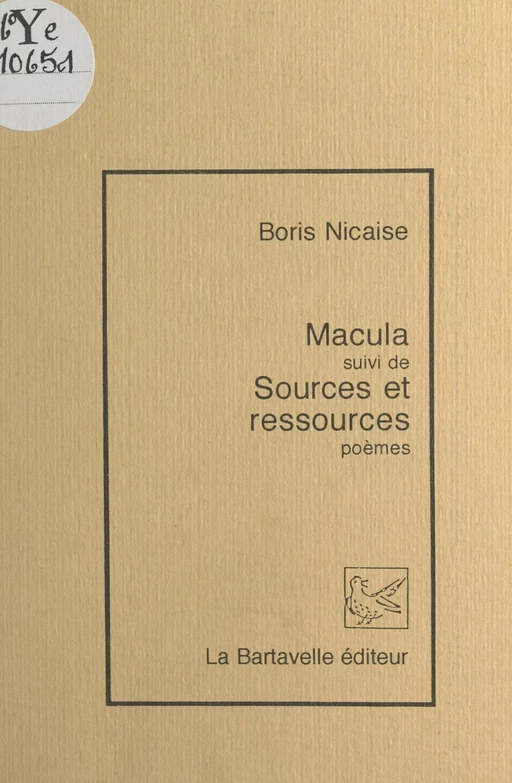 Macula - Boris Nicaise - FeniXX réédition numérique