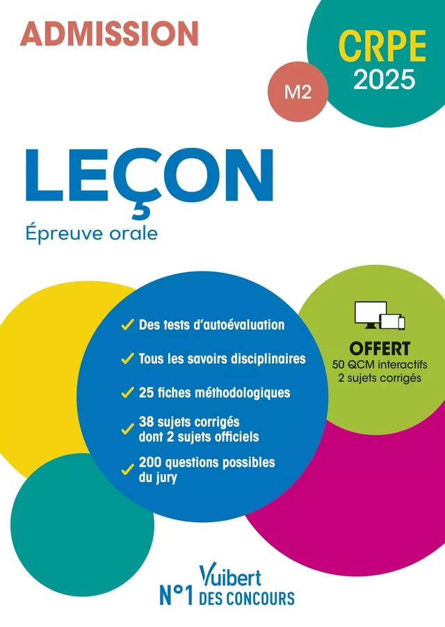 CRPE 2025 - Leçon - Epreuve orale (M2) - Marc Loison, Valérie Bouquillon-Sadaune, Marine Damiens, Marjory Dubois, Aline Merlot, Ève Santhune - Vuibert