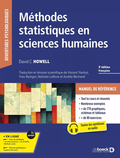 Méthodes statistiques en sciences humaines - David C Howell - De Boeck Supérieur