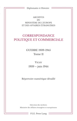 Correspondance politique et commerciale