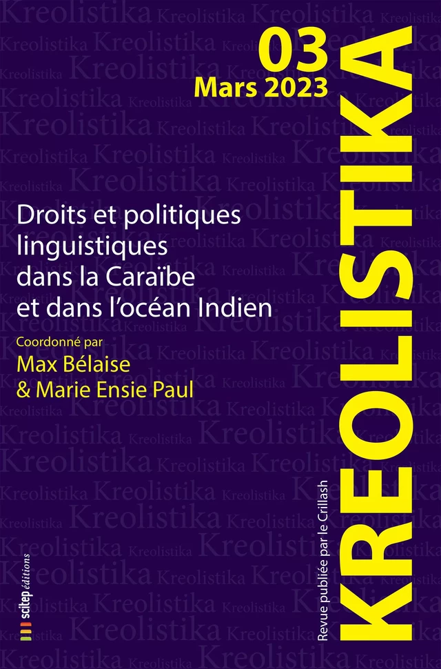 Droits et politiques linguistiques dans la Caraïbe et dans l'océan Indien -  - SCITEP