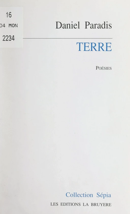 Terre - Daniel Paradis - FeniXX réédition numérique