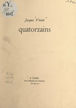 Quatorzains