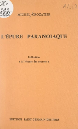 L'épure paranoïaque