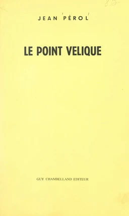 Le point vélique