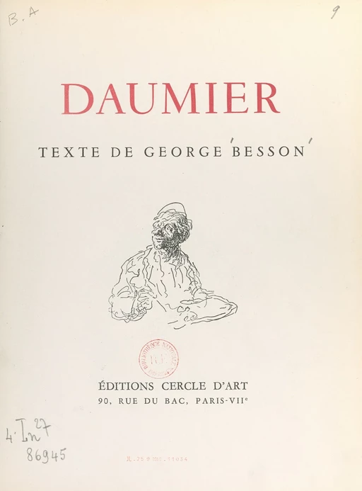 Honoré Daumier - George Besson - FeniXX réédition numérique