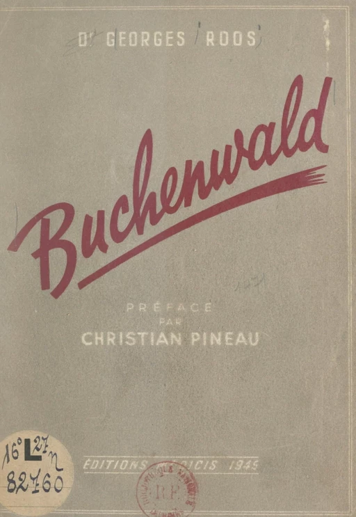 Buchenwald - Georges Roos - FeniXX réédition numérique