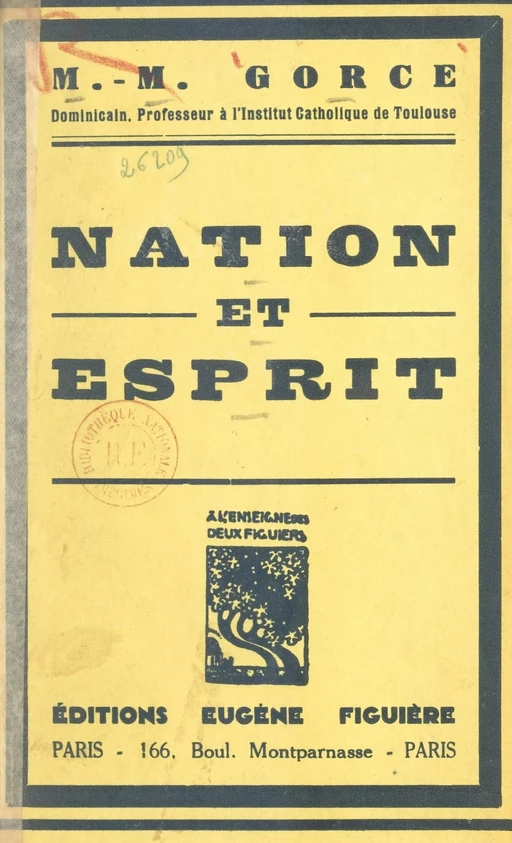 Nation et esprit - Maxime Gorce - FeniXX réédition numérique