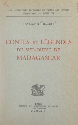 Contes et légendes du Sud-Ouest de Madagascar