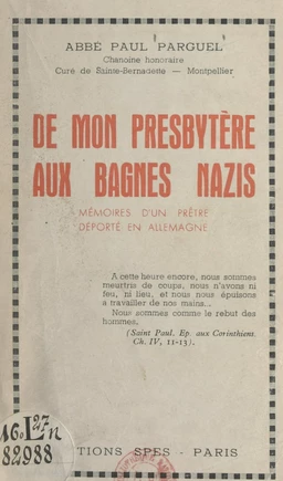 De mon presbytère aux bagnes nazis