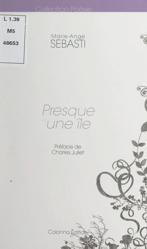 Presque une île - Marie-Ange Sebasti - FeniXX réédition numérique