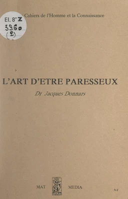 L'art d'être paresseux