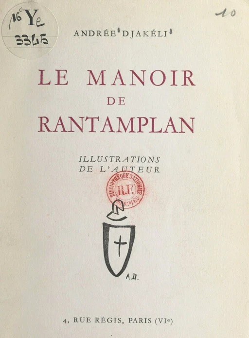 Le manoir de Rantamplan - Andrée Djakéli - FeniXX réédition numérique