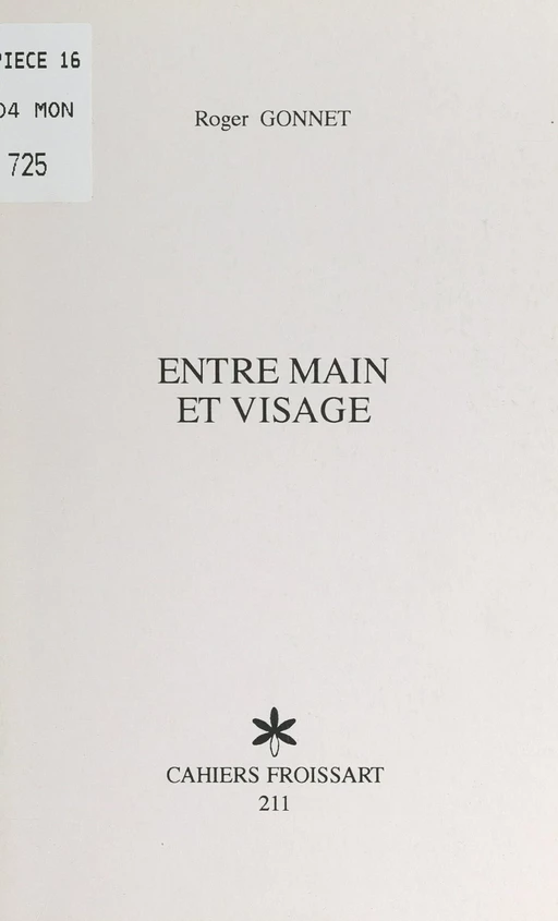 Entre main et visage - Roger Gonnet - FeniXX réédition numérique