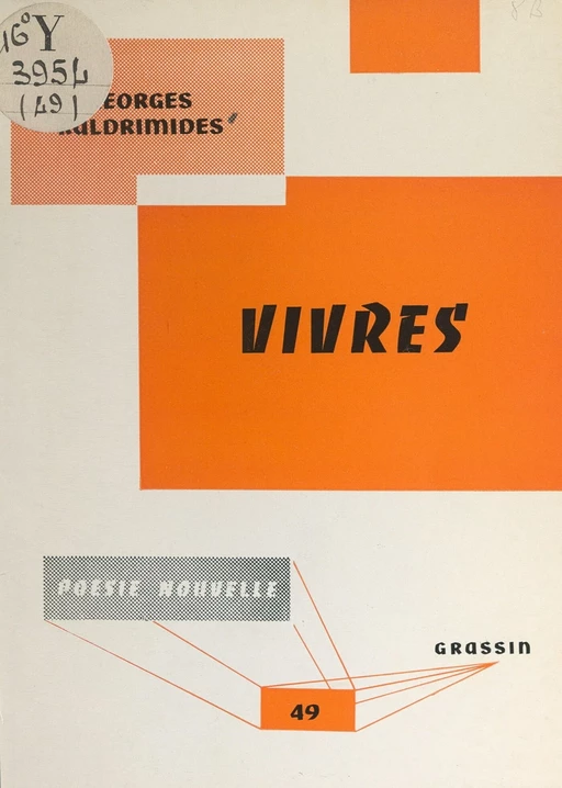 Vivres - Georges Kaldrimides - FeniXX réédition numérique