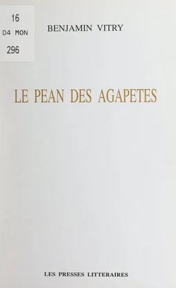 Le pean des agapetes