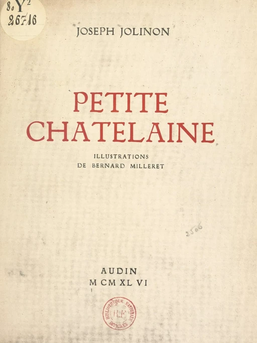 Petite châtelaine - Joseph Jolinon - FeniXX réédition numérique