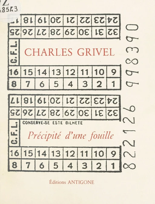 Précipité d'une fouille - Charles Grivel - FeniXX réédition numérique