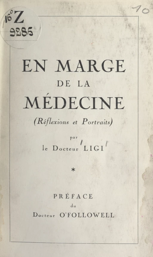 En marge de la médecine - Isaac Ligi - FeniXX réédition numérique