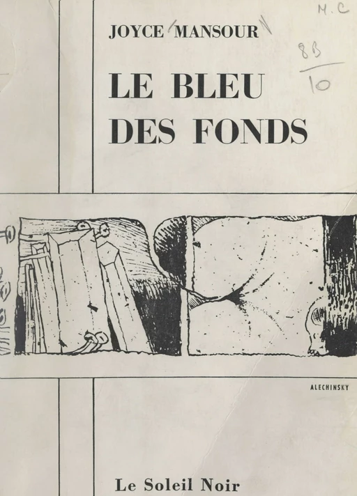 Le bleu des fonds - Joyce Mansour - FeniXX réédition numérique