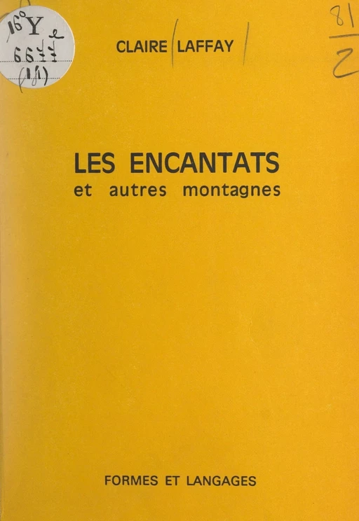 Les Encantats et autres montagnes - Claire Laffay - FeniXX réédition numérique