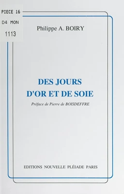 Des jours d'or et de soie