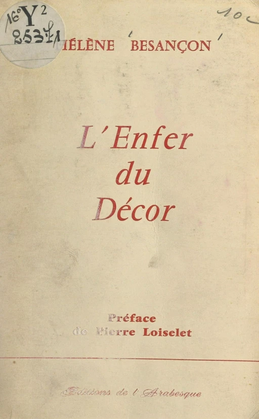 L'enfer du décor - Hélène Besançon - FeniXX réédition numérique