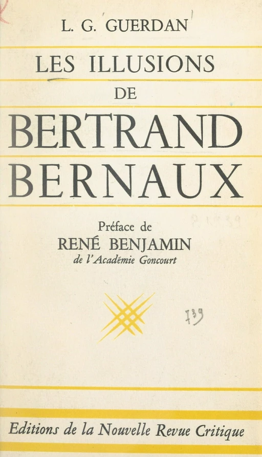 Les illusions de Bertrand Bernaux - L.-G. Guerdan - FeniXX réédition numérique