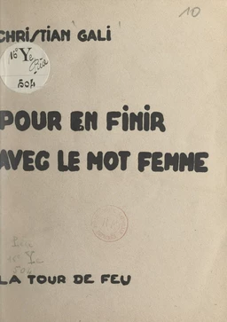 Pour en finir avec le mot femme