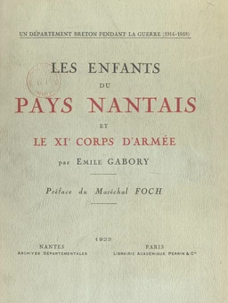 Les enfants du Pays nantais et le XIe Corps d'armée