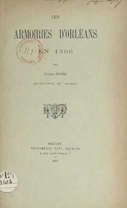 Les armoiries d'Orléans en 1306