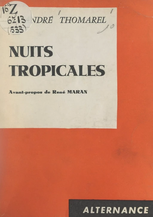 Nuits tropicales - André Thomarel - FeniXX réédition numérique