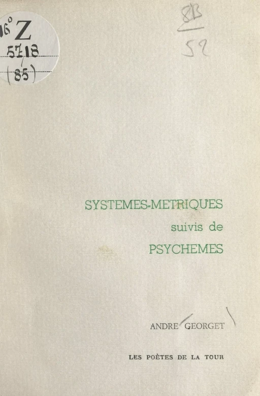 Systèmes-métriques - André Georget - FeniXX réédition numérique